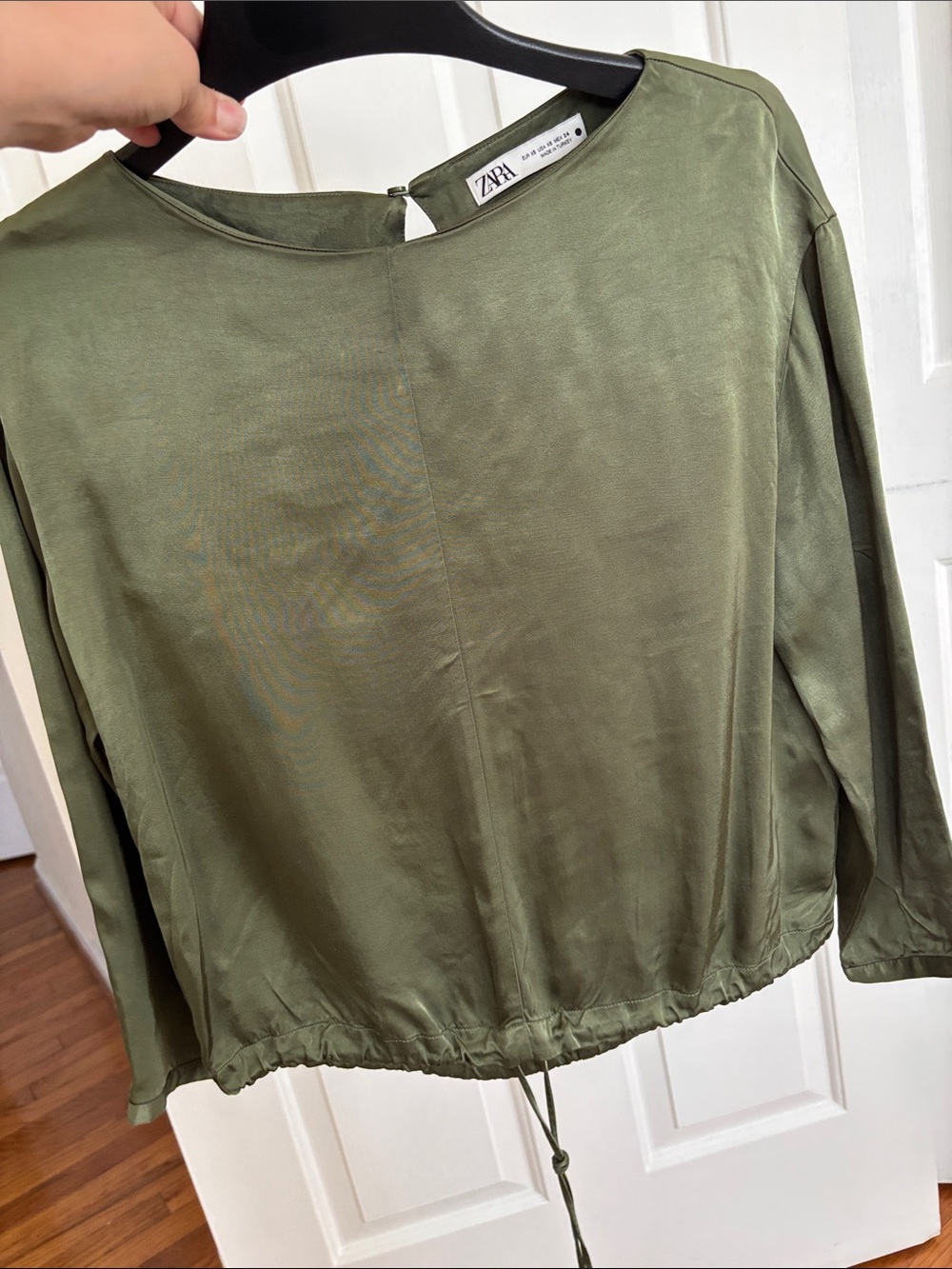 Zara Men's Cargo Pants in Olive Green